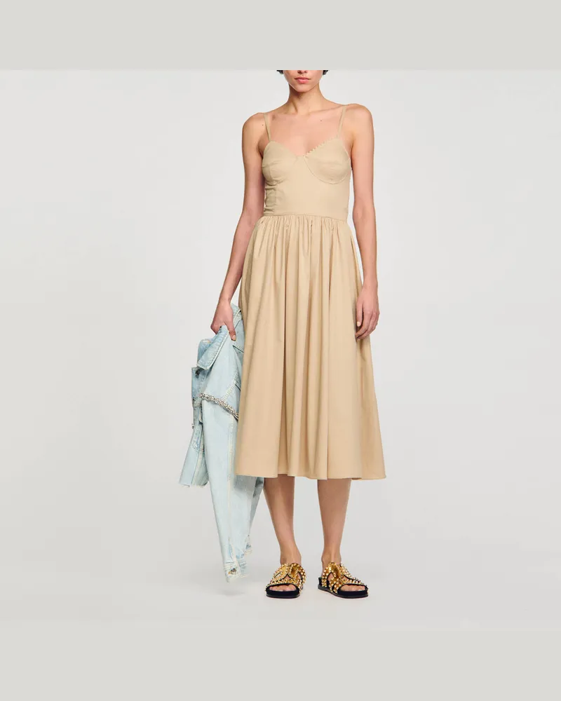 Sandro Korsettkleid Beige