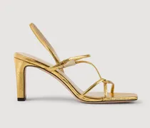 Sandalen aus geprägtem Leder