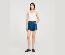 Jeansshorts mit Strass