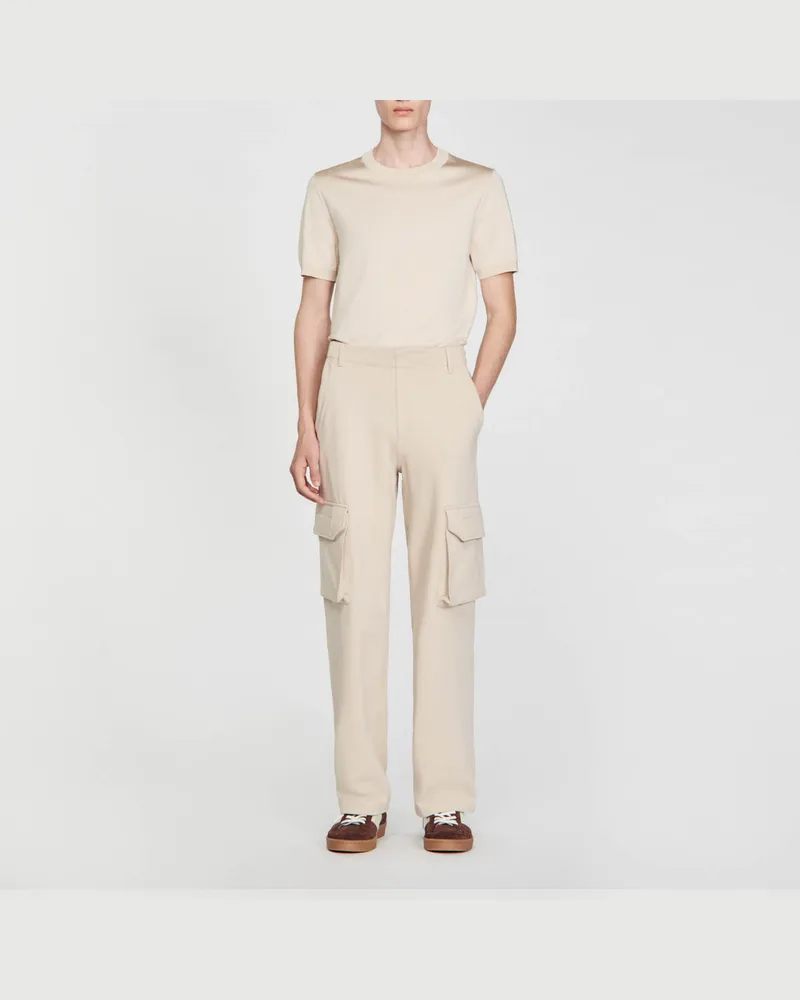 Sandro Jogging-Cargohose Beige