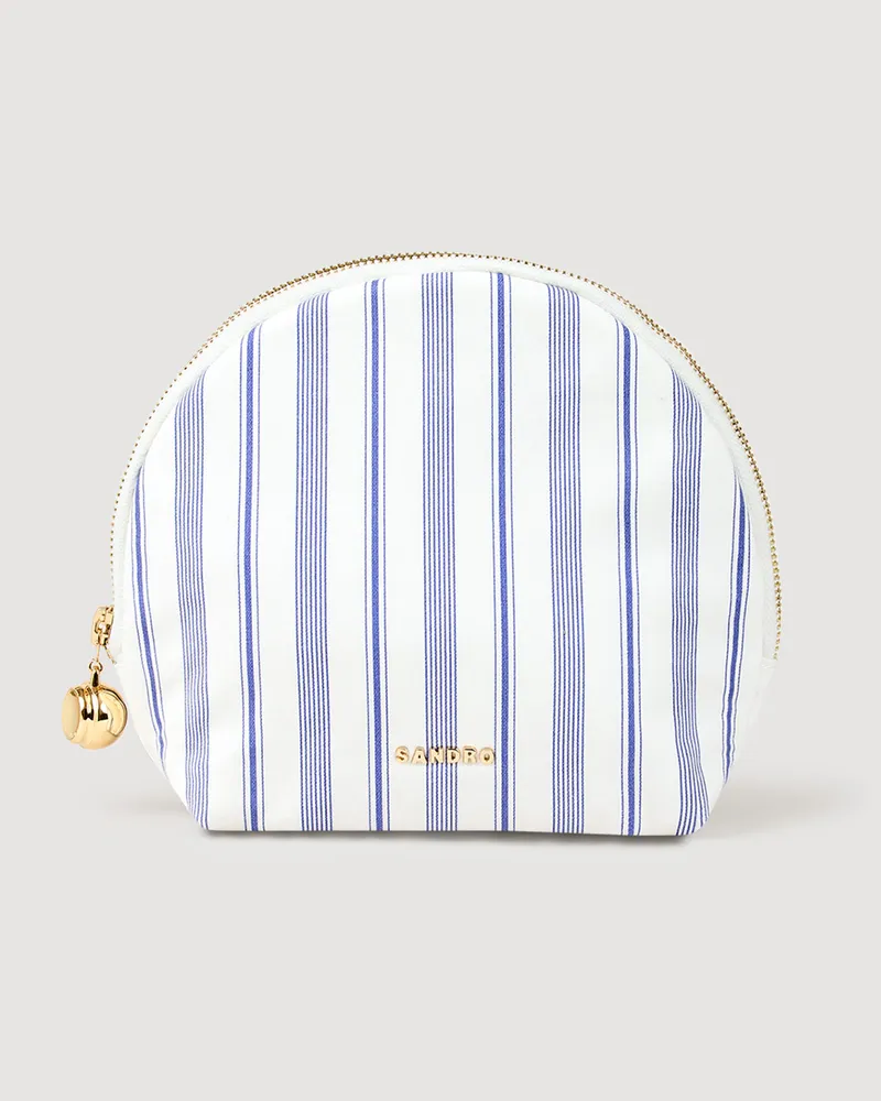 Sandro Etui mit grafischem Druck Bleu