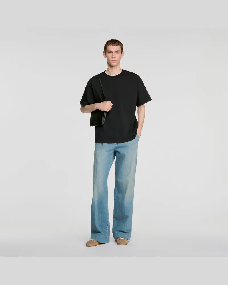 Sandro Oversize-T-Shirt Schwarz