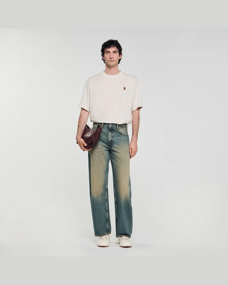 Sandro Baggy-Jeans Blue-vintage-denim