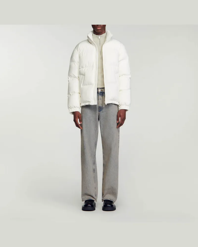 Sandro Oversize-Daunenjacke Weiß
