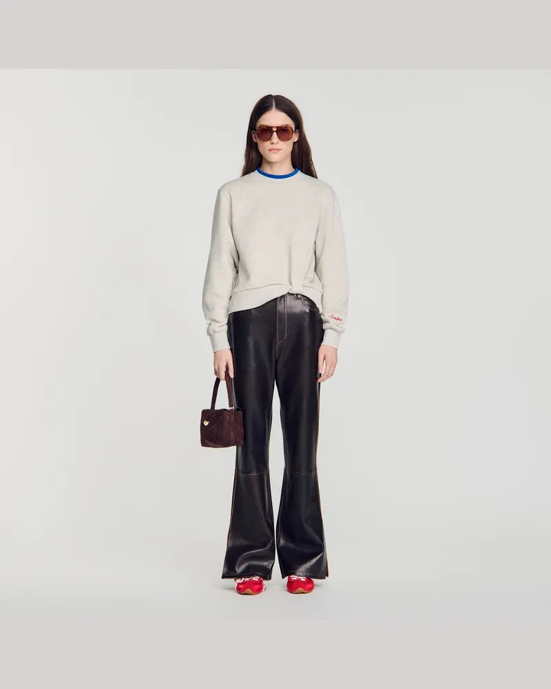 Sandro 2-in-1 Sweatshirt Hell-grau