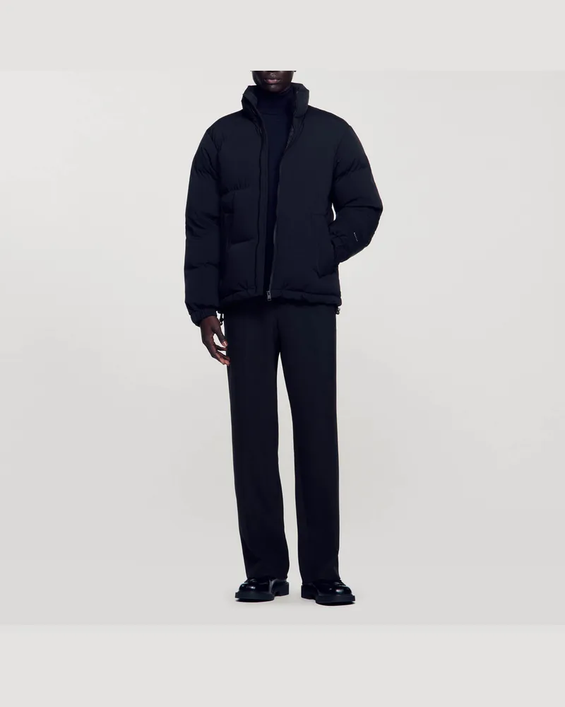 Sandro Oversize-Daunenjacke Schwarz