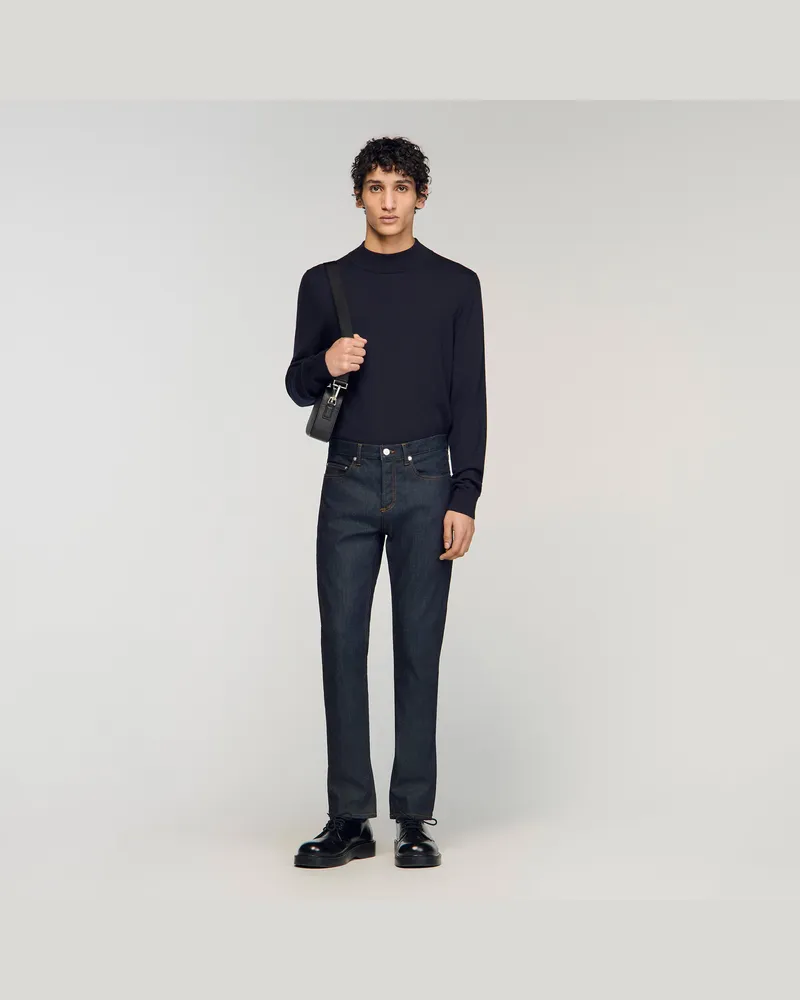 Sandro Slim-Jeans aus Rohdenim Brut-denim