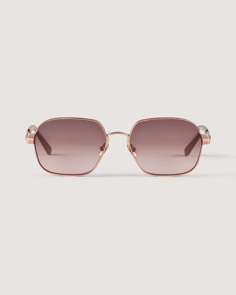 Sandro Sonnenbrille aus Metall Rosa