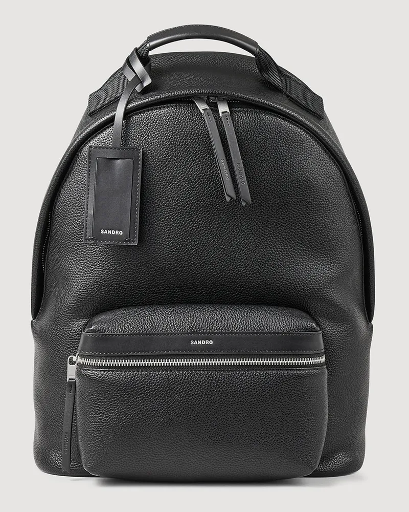 Sandro Rucksack aus beschichtetem Toile Schwarz
