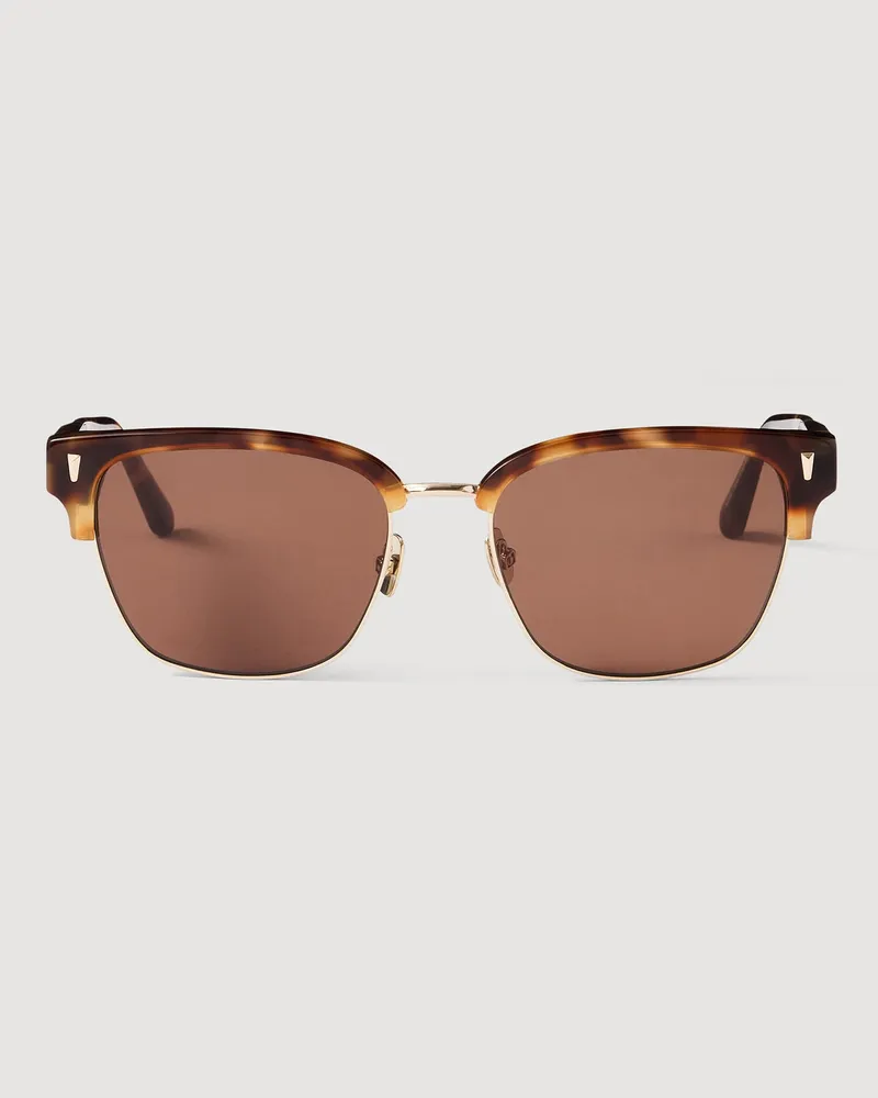 Sandro Acetat-Sonnenbrille mit Logo Braun