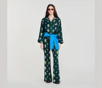 Pyjama-Hemd mit Paisley-Print