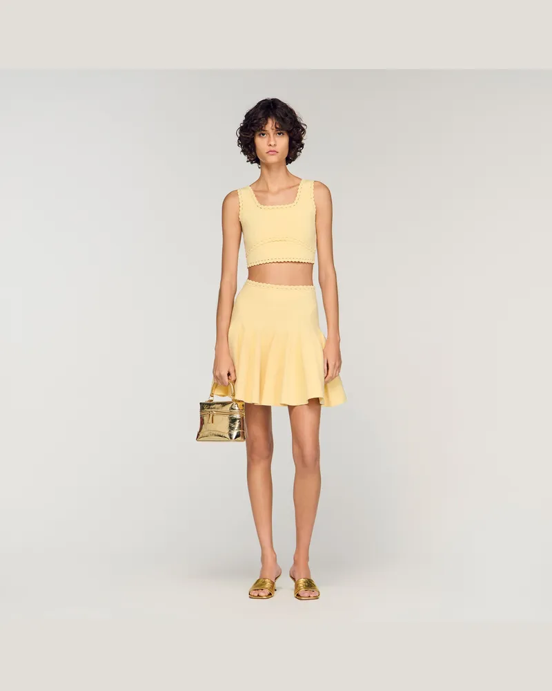Sandro Kurzes Stricktop Buttern