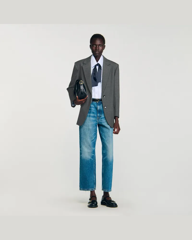 Sandro Blazer Hell-grau