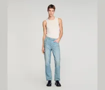 Regular-Jeans mit Square Cross