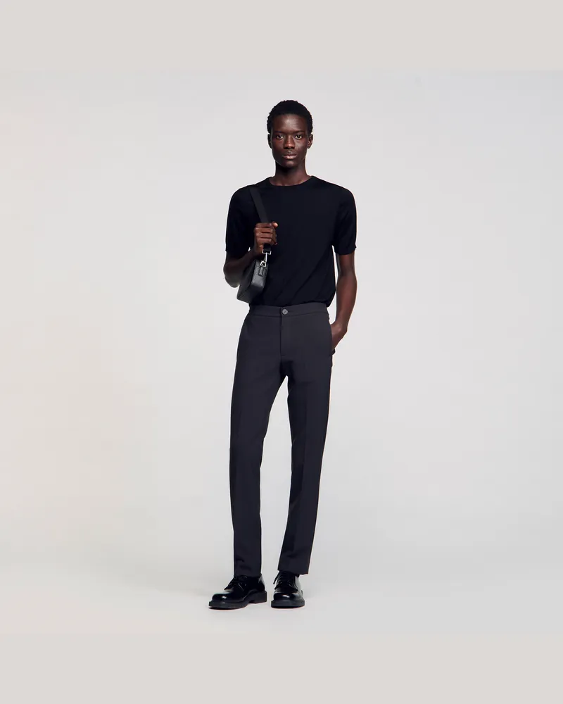 Sandro Jersey-Hose Dunkel-grau