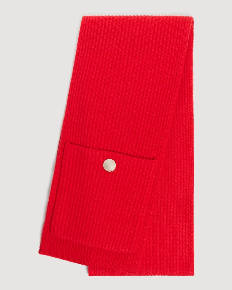 Sandro Schal aus Wolle und Kaschmir Rot