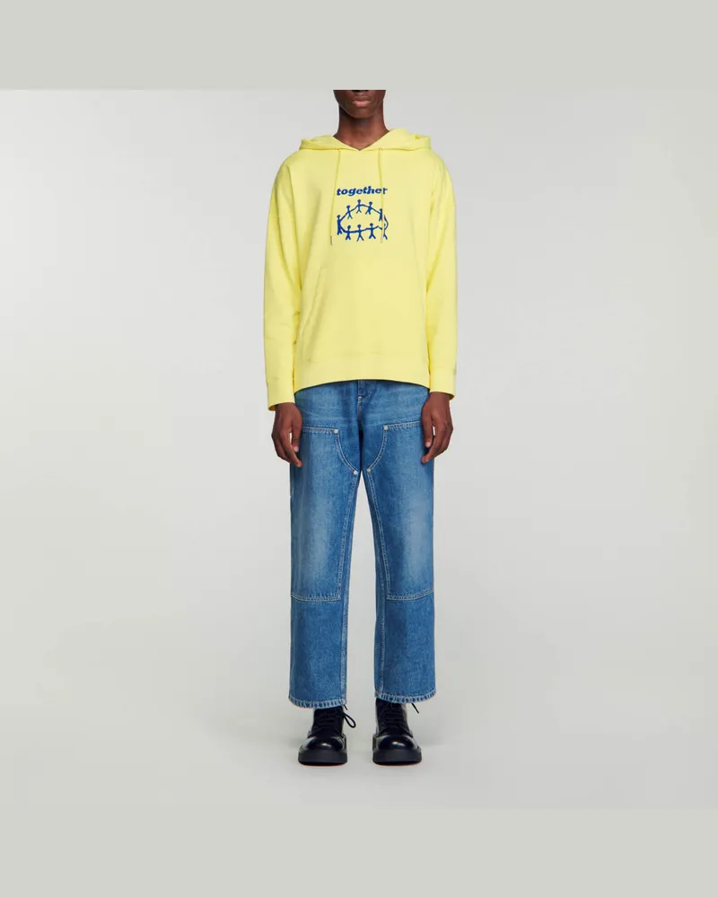 Sandro Hoodie Together Gelb