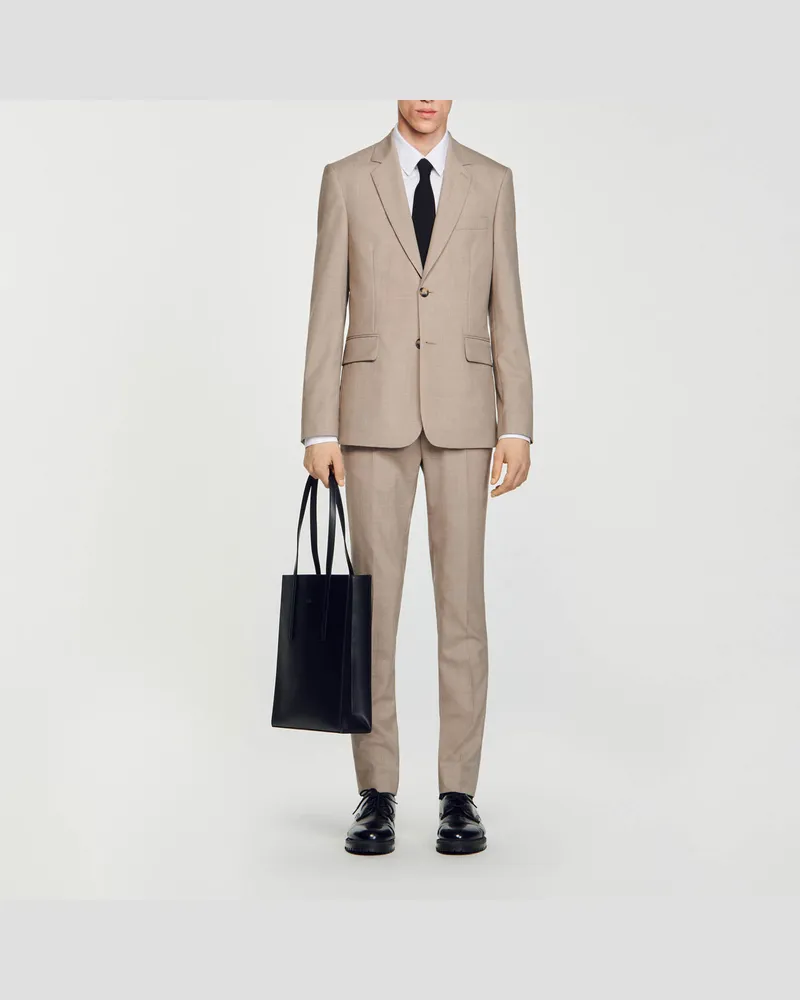 Sandro Anzugjacke Taupe