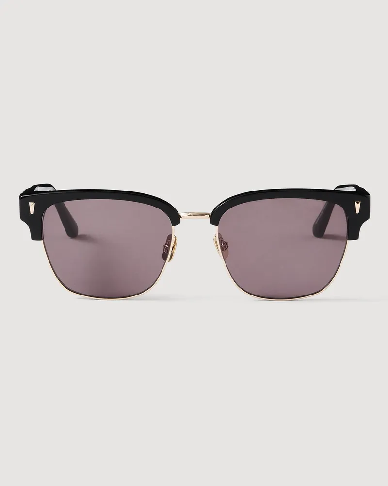 Sandro Acetat-Sonnenbrille mit Logo Schwarz