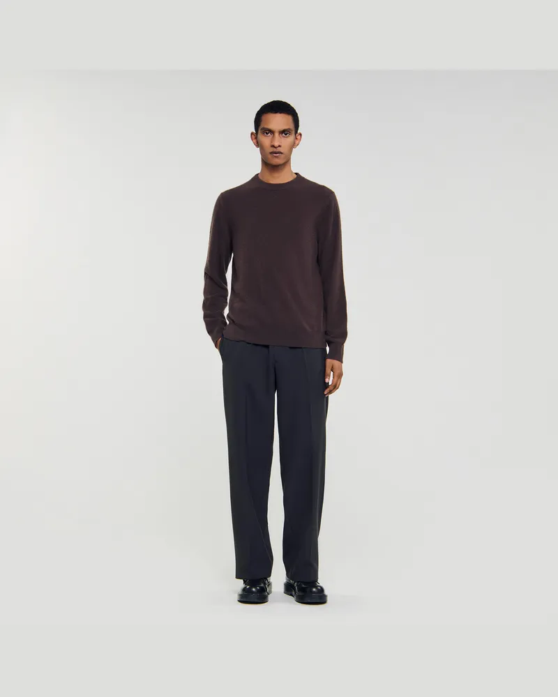 Sandro Pullover aus Kaschmir Taupe