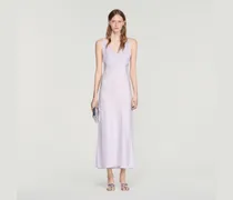Langes Kleid mit Spitze