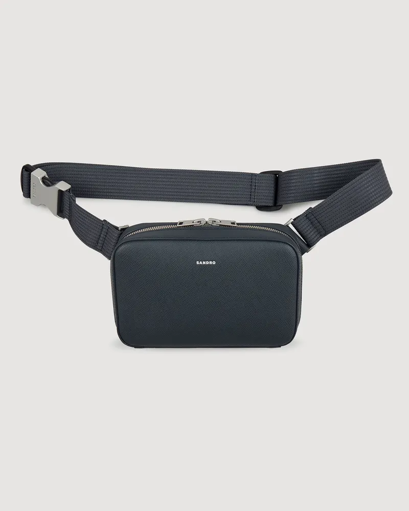 Sandro Kleine Tasche aus rekonstituiertes Leder Acier