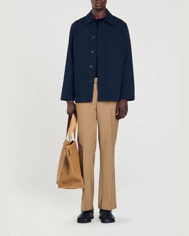 Sandro Worker Blouson Blau