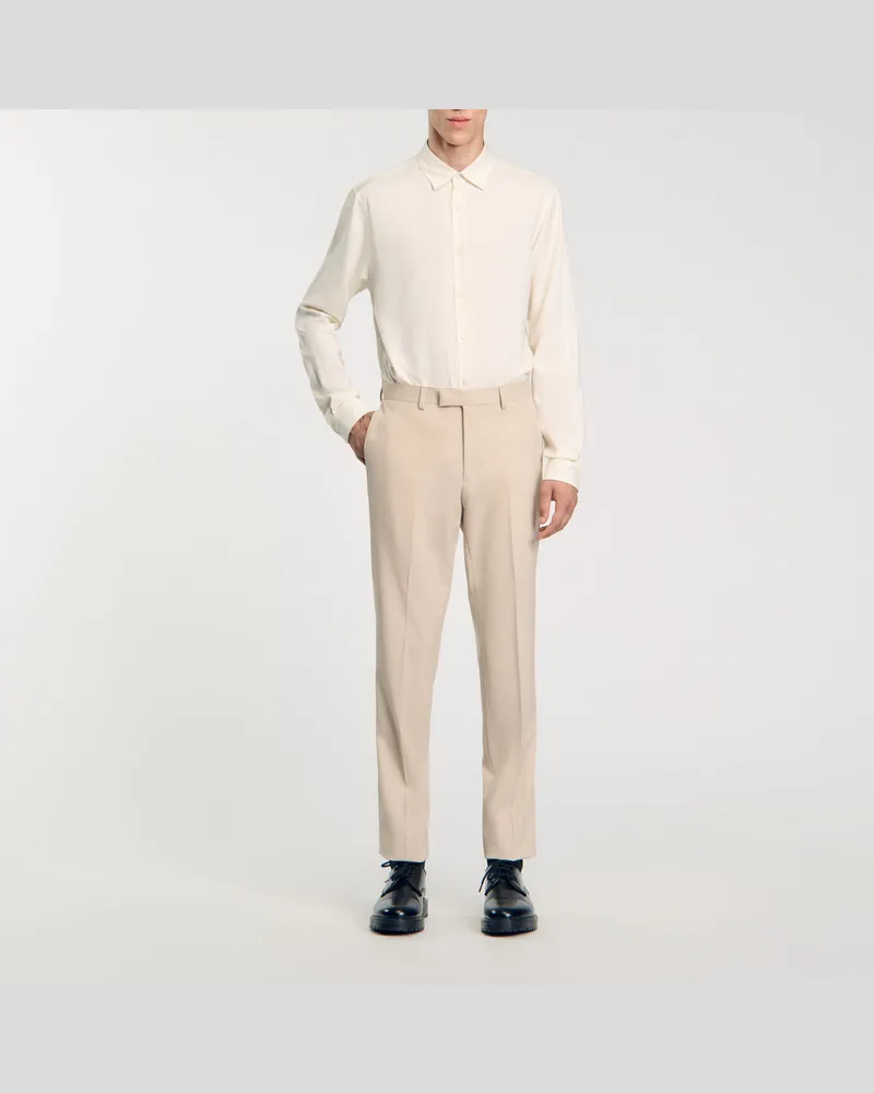 Sandro Anzughose Hellbeige