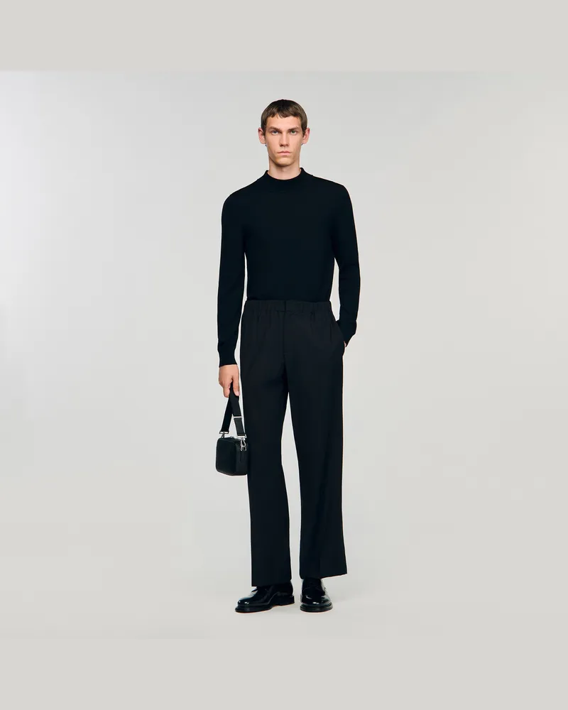 Sandro Weite Hose Schwarz