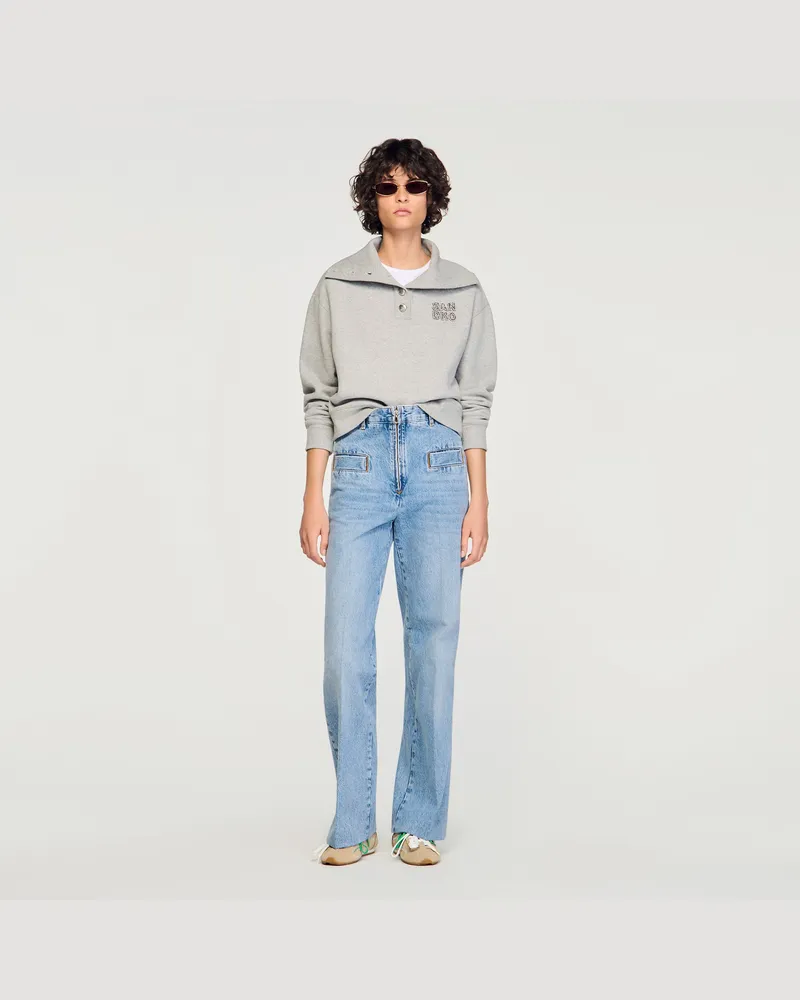 Sandro Weite Jeans Jeansblau