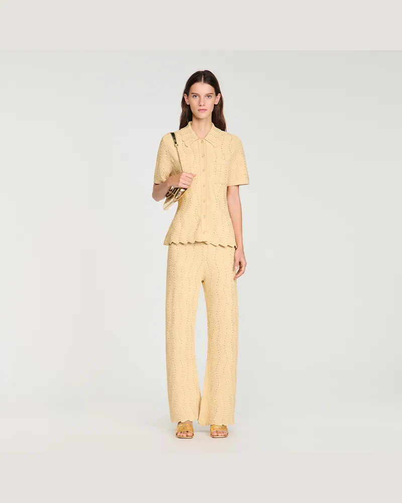Sandro Cardigan mit Strass Gold