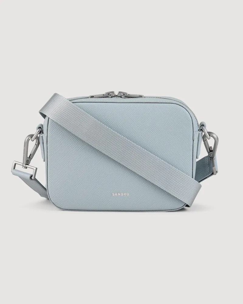 Sandro Kleine Tasche aus rekonstituiertes Leder Himmel
