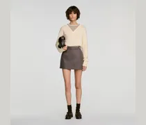 Skort aus Wolle