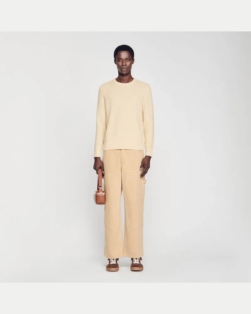 Sandro Wollpullover Ecru