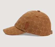 Denim-Kappe mit Kreuz-Muster