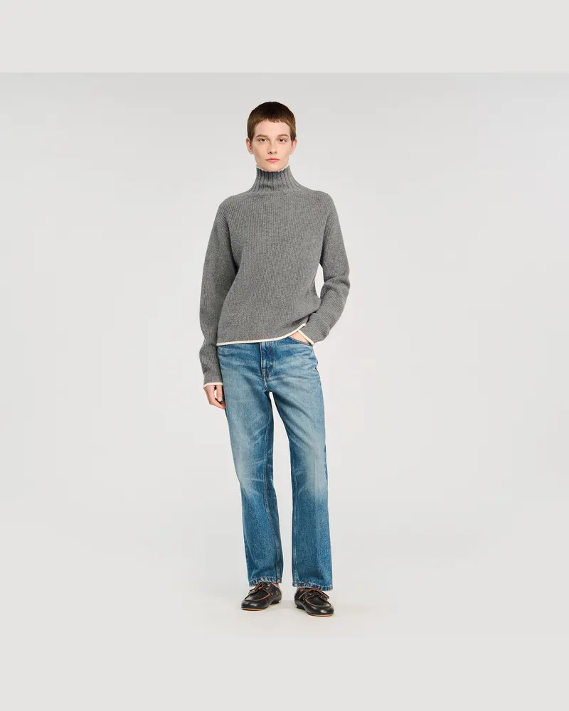 Sandro Rollkragenpullover Grau