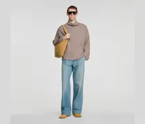 Gerippter Woll-Kaschmir-Pullover