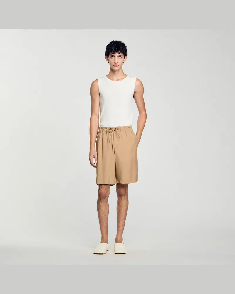 Sandro Fließende Bermudashorts Noix