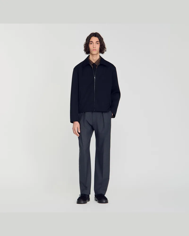 Sandro Blouson mit Reißverschluss Marine