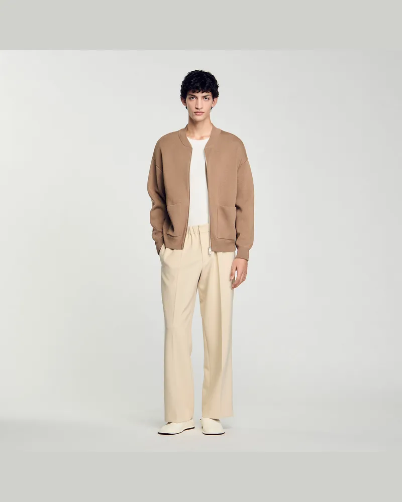 Sandro Strickblouson Sable