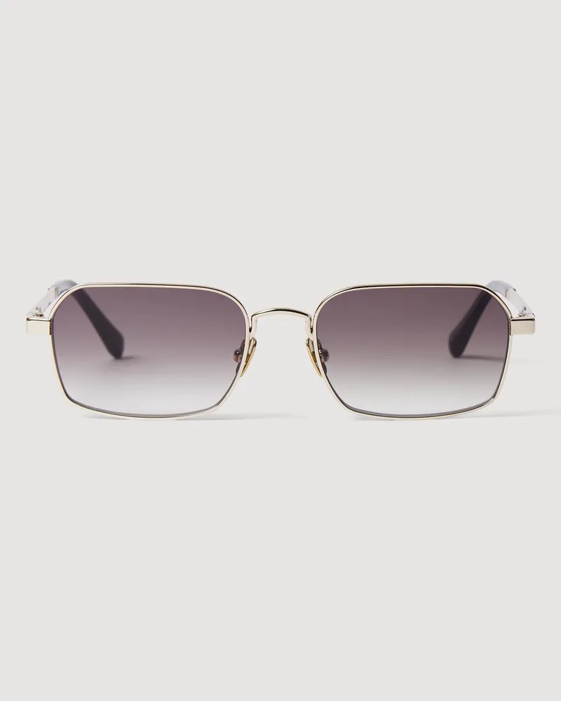 Sandro Sonnenbrille aus Acetat und Metall Schwarz