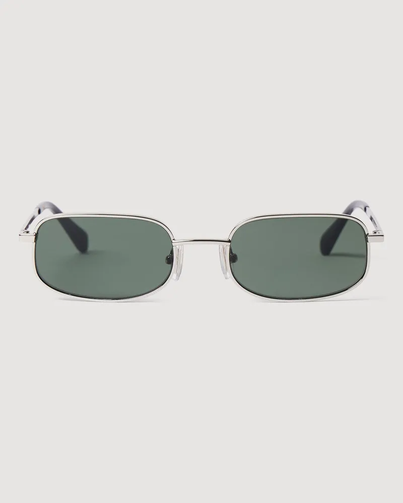 Sandro Rechteckige Sonnenbrille Silber