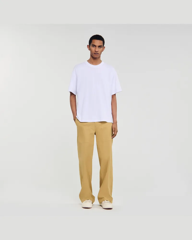 Sandro Oversize-T-Shirt Weiß