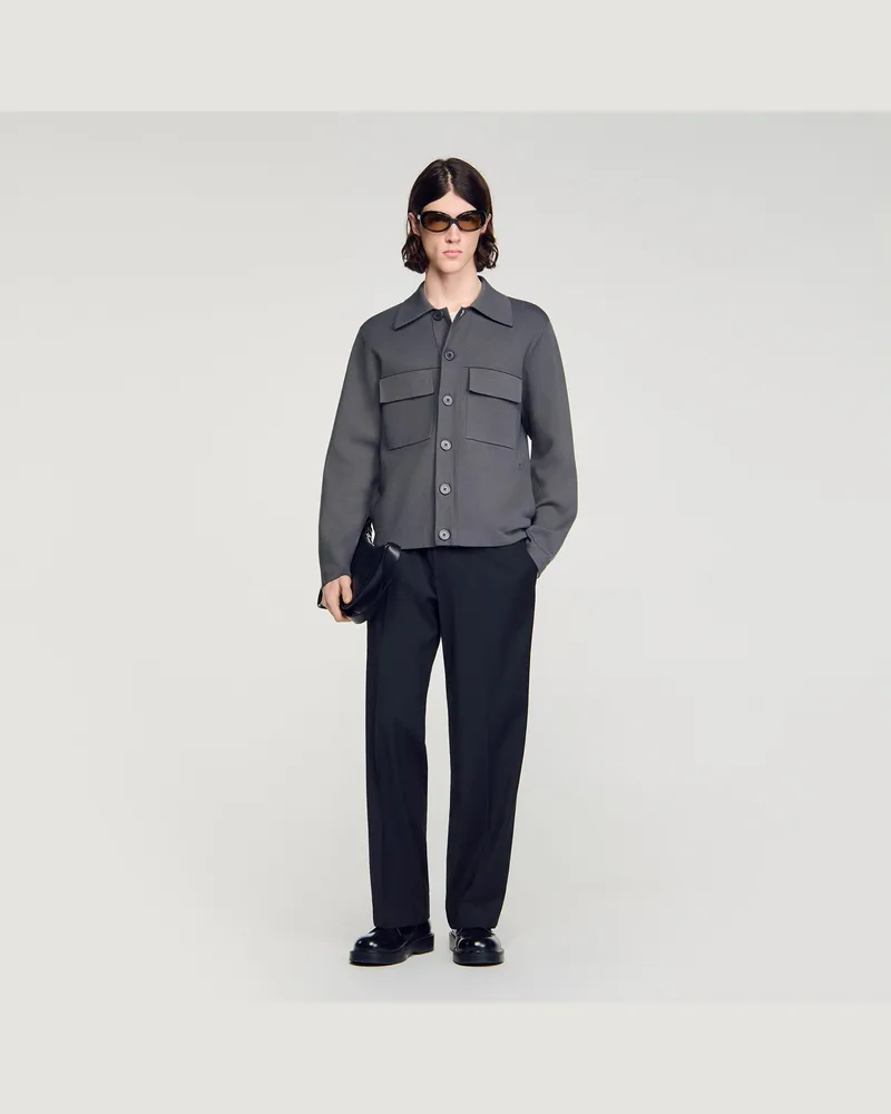Sandro Milano-Strickblouson Dark