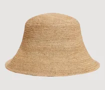 Fischerhut in Häkeloptik aus Raffia
