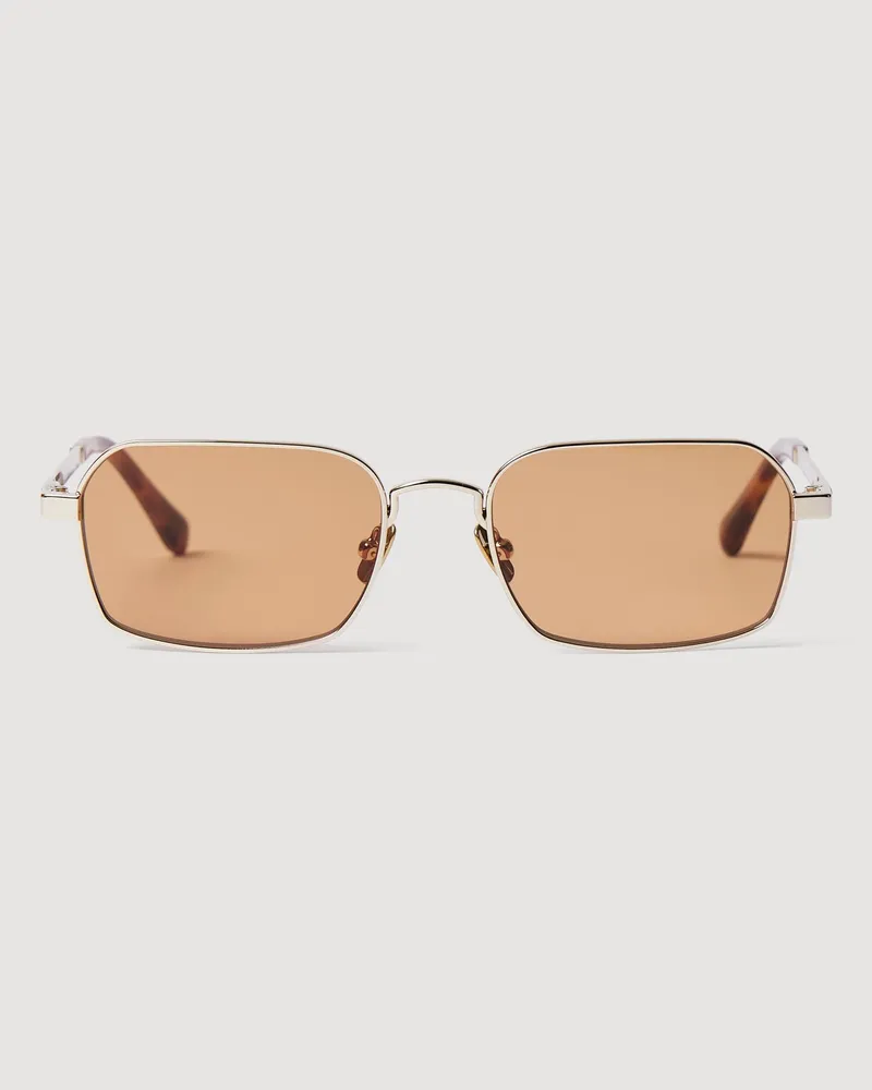 Sandro Sonnenbrille aus Acetat und Metall Braun