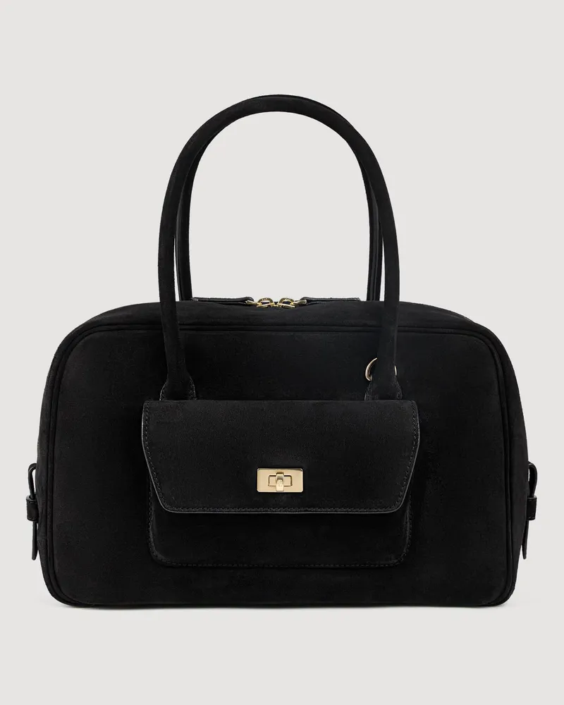 Sandro EZMEH Tasche aus Wildleder Schwarz