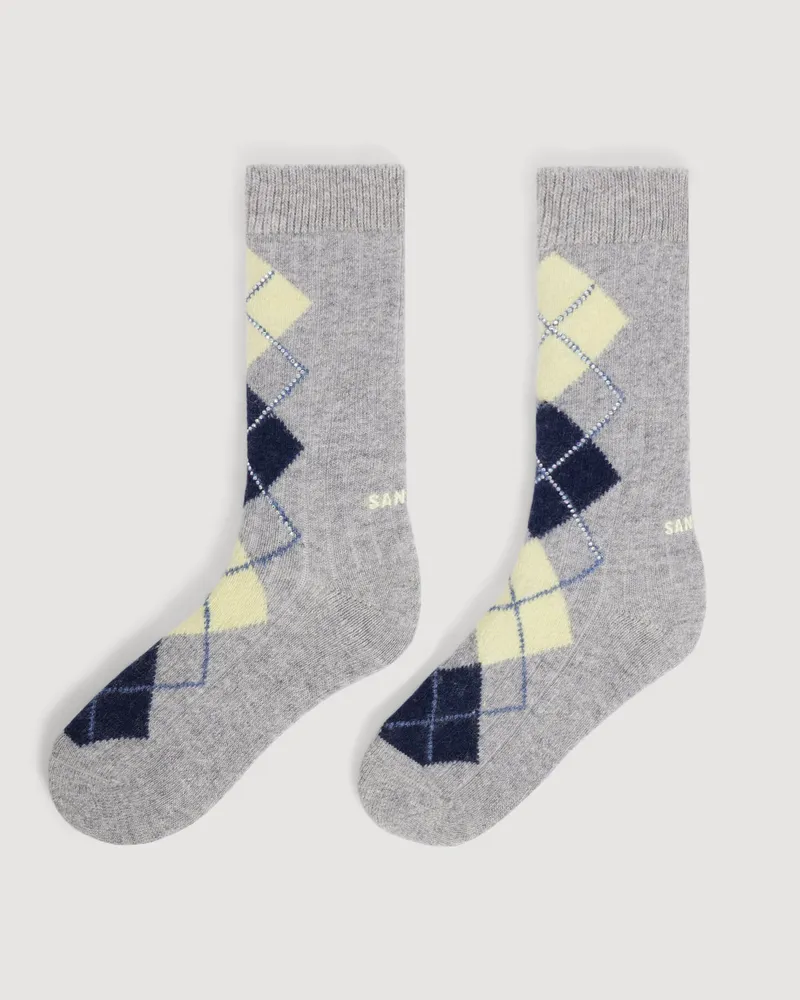 Sandro Argyle-Socken mit Strassbesatz Gris