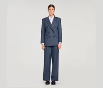 Gestreifter taillierter Blazer