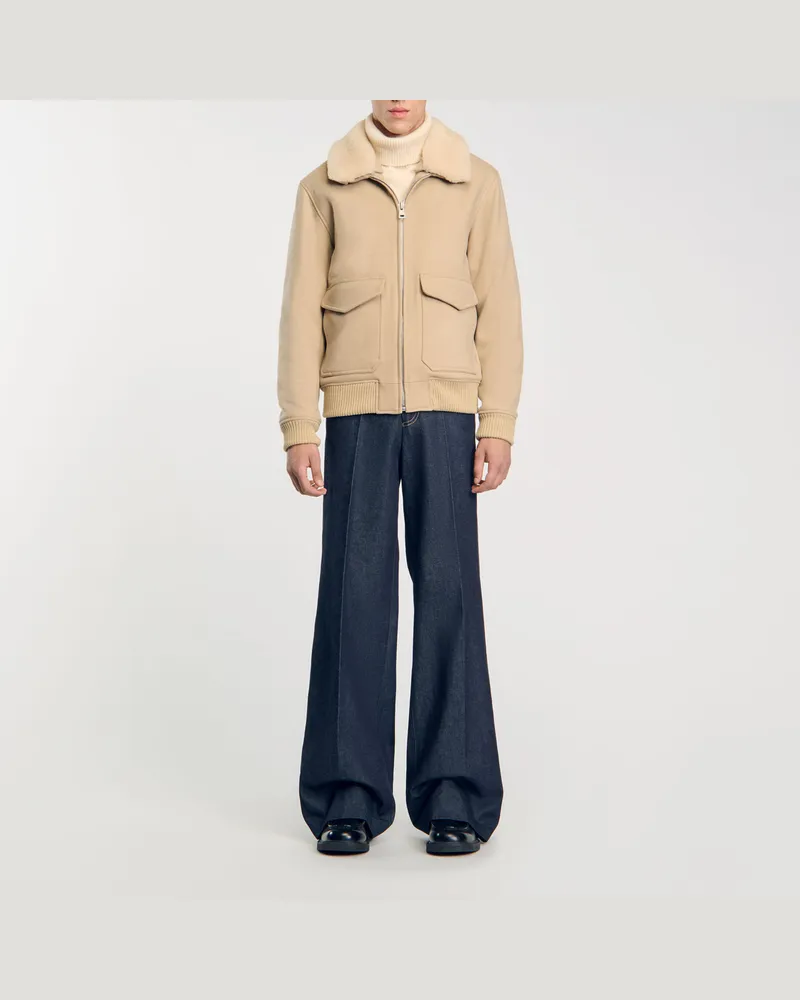 Sandro Blouson mit Reißverschluss Schnur